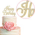 Happy Birthday Cake Topper - Premium Gold Metal - Happy Birthday Party Sparkly Rhinestone Decoration Makes a Great Centerpiece - Now Protected in ...