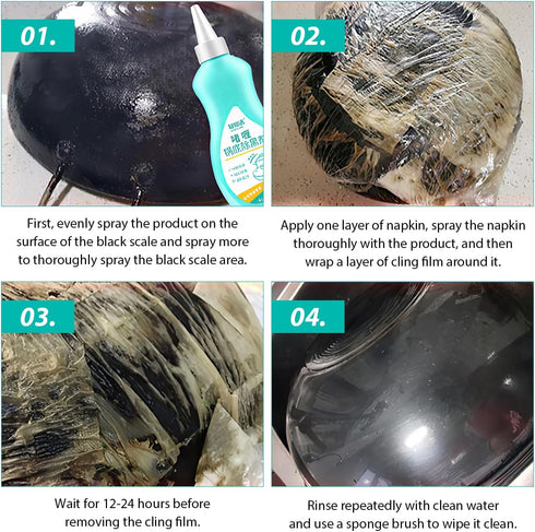 2Pcs Gel Cleaner for Pot Bottom,Pot Cleaner,Magic Gel Cleaner for Pots and Pans,Pot Cleaner for Bottom of Pans...