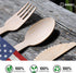 BANBU Bamboo Utensils Disposable- 100 PK Bamboo Forks Disposable 100% Compostable Biodegradable Renewable Natural Cutlery Fork 6.7" for Travelling...