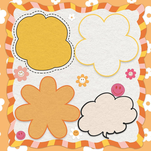 Whaline 60Pcs Boho Pattern Paper A5 Groovy Scrapbook Specialty Paper Hippie Double Sided Retro Boho Decorative Craft Paper For DIY Art Craft Card ...