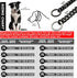 Durable Walking Dog Training Collar, Strong Stainless Steel Chain for Small Middle Dogs Black Color?15mm,18“?...