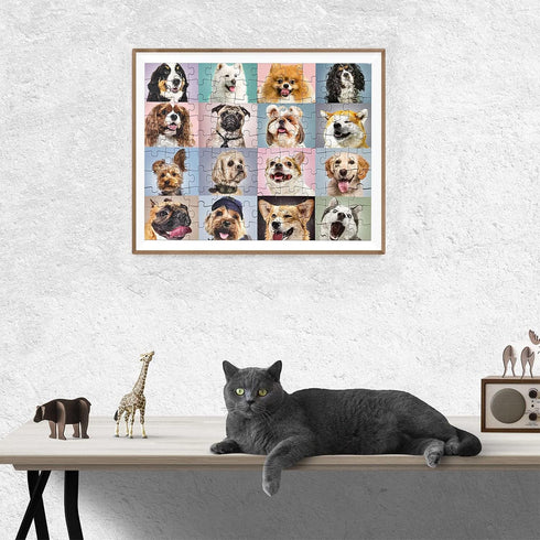 100 Piece Jigsaw Puzzles Funny Dogs Puzzles for Kids Ages 4-8 8-10,Jigsaw Puzzle for Toddlers 3-5 Years Old, Kids Puzzles Ages 6-8, Developmental ...