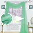 Sapphire Home Window Scarf Valance Curtains - Extra Long Sheer Valances for Windows - Voile Swag Curtains for Living Room, Kitchen, and Bedroom De...