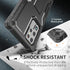 FITO for Samsung Galaxy S22 Ultra Case, Dual Layer Shockproof Heavy Duty Case, Built in Kickstand (Black)...