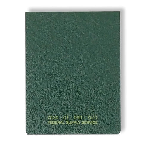 Tacticai - tac100227 Memorandum Book — 3 3/8" x 4 1/2" with Top, Sewn Bound and 144 College Ruled Sheets — US Military, NSN 7530-01-060-7511 (...