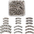 KISSITTY 30pcs/Box Antique Silver Filigree Long Curved Noodle Tube Spacer Beads 24~48mm for DIY Jewelry Making...
