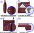 Solene Multi Zipper Pocket Crossbody Bag with Strap, Lightweight Travel bag, Daily Cell Phone Purses Messenger bag...
