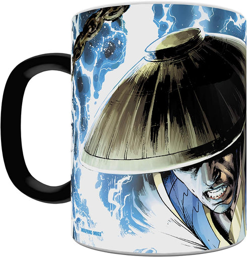 Morphing Mugs Mortal Kombat X - Lord Raiden - One 11 oz Color Changing Heat Sensitive Ceramic Mug – Image Revealed When HOT Liquid Is Added!...