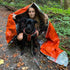 Rescue Essentials Hypothermia Wrap Blanket, Oversized 60" x 96", Mylar/Lightweight Polyethylene Fabric (Orange)...