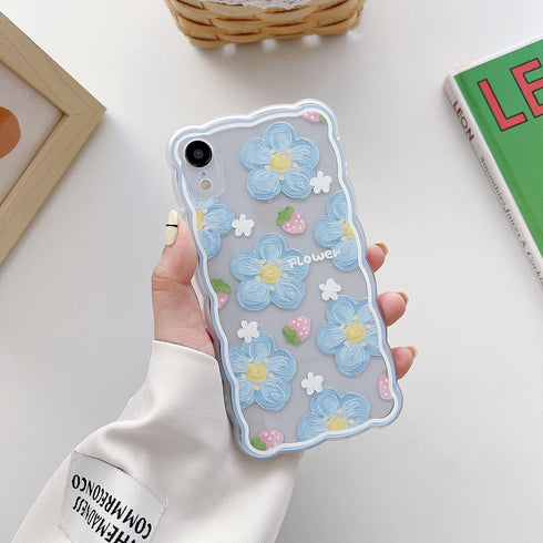Compatible with iPhone XR Case for Women Girl,Cute Floral Flower Pattern with Full Camera Lens Protection Case Fashion Slim Soft Silicone TPU Prot...