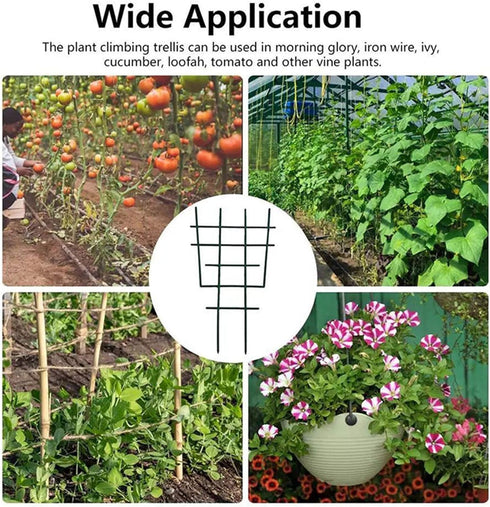 2Pcs Green Garden Plant Cages Stand Plants Climbing Shelf Indoor Outdoor Climbing Plants Plant Container Accessories...