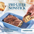 Farberware Easy Solutions Nonstick Bakeware Meatloaf/Loaf Baking Pan, 9 Inch x 5 Inch with Portion Marks - Blue...