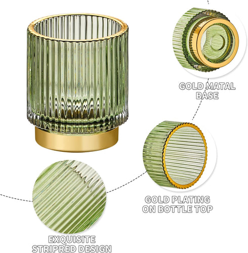 Makeup Brush Holder Toothbrush Holders Crystal Makeup Holder Small Makeup Organizer Retro Desktop Eyeliners Eyebrow Pencil Storage...