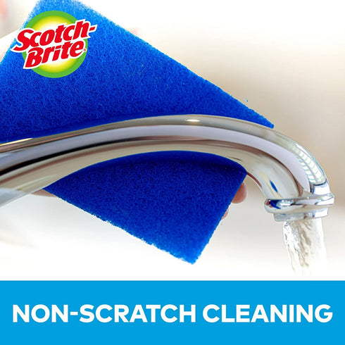 Scotch-Brite Non-Scratch Scour Pads, Scouring Pads for Kitchen and Dish Cleaning, 30 Pads...