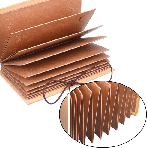 Mudder Small Scrapbooks Albums 4 x 6 Inch Mini Hardcover Photo Book Blank Photos Albums Hand Made Kraft Paper for DIY Scrapbook Anniversary Sketch...