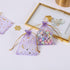 J&Rey Home Valentine's Day 100 pcs Moon And Star Design Small Gift Jewelry Organza Decorative Bags With Drawstring For Party (3.5"x4.75", Lavender...