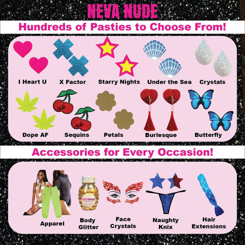 Neva Nude Rave Folding Hand Fan - UV Blacklight Reactive Handheld Fan with Drawstring Case | Perfect for Summer Festivals, Raves, Carnivals, Conce...