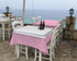 Square Tablecloth - 54 x 54 Inch Pink - Polyester - Perfect for 6 Foot Table, Parties, Holidays & More...