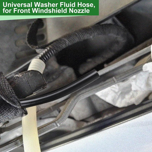 Premium Windshield Washer Hose Kit, 4 Meters/157.5 Inches with 12Pcs Hose Connectors for Car Windshield Washer Nozzle Installation...