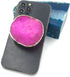 Crystal Phone Grip & Stand Clear Druzy Healing Natural Stone Crystal Phone Accessory (Red)...