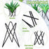 6 Pieces Air Plant Holder Black Metal Tabletop Air Plant Stand Rack Air Fern Display Stand for Home, Office and Wedding Decoration...