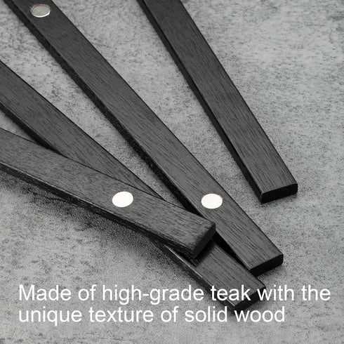 FALAMON Magnetic Poster Hanger Frame, Teak Wood Magnet Poster Frame for Posters, Prints, Photos, Pictures, Maps, Scrolls, and Canvas Artwork(Black...