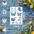 Butterfly Stencils for Painting Wood A4 Butterfly Stencil Paint Stencils for Painting on Wood Burning Art Craft Canvas Furniture Wall (8 butterfly...