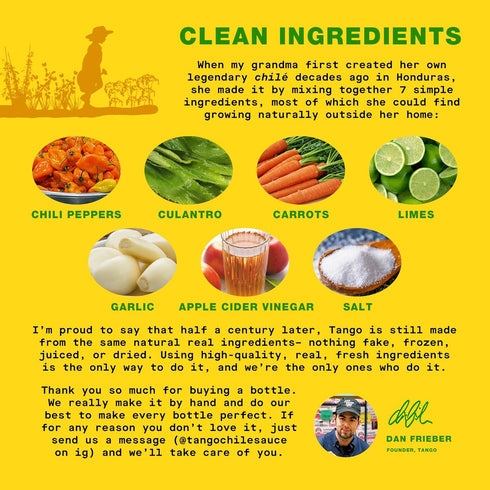 MILD Tango – Scotch Bonnet Carrot Hot Sauce – Mild Heat, Flavor First – Vegan, Gluten?Free, Clean Ingredients – 8 oz...