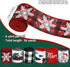 36 Yards Christmas Wired Edge Ribbon 2.5 Inch Farmhouse Craft Ribbon Santa Xmas Tree Truck Snowflake Buffalo Plaids Fabric Ribbon for Gift Wrappin...