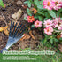 Garden Hand Rake, 14.6'' Small Hand Rake for Tight Areas, 9 Tines Stainless Steel Garden Rake with Ergonomic Wood Handle for Clearing Leaves and L...