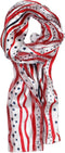 Ted & Jack - Stars & Stripes Americana Print Silk Feel Scarf...