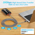 ULT-WIIQ USB C to USB C Cable Fast Charging 240W PD 3.1 High Speed 20Gbps Data Transfer USB C 3.2 Gen 2x2 Cable 4K@60Hz USB C Monitor Cable USB Ty...