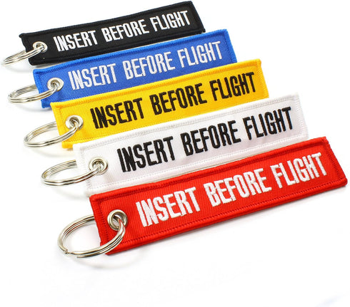 Insert Before Flight Key Chains - Multi Color - 5pcs...