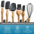 Baking Utensils Set 6 Pieces - Spatula Set for Baking - Baking Essentials 3 Spatula, 2 Pastry Brush, 1 Whisk - Spatulas Silicone Heat Resistant - ...
