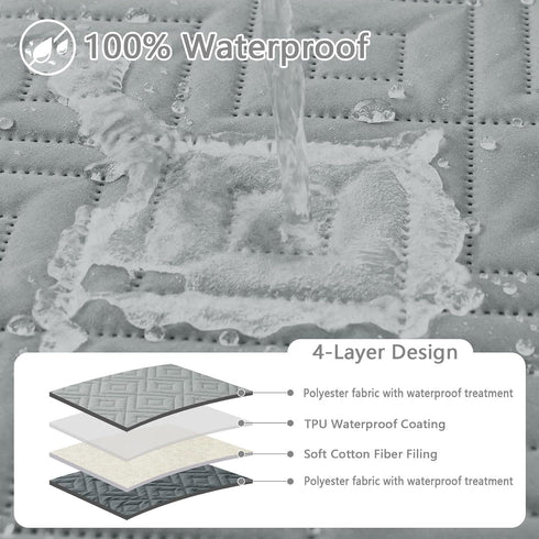 hyha Waterproof Dog Blanket, Soft Dog Bed Cover Pet Blankets, Waterproof Sofa Couch Cover for Dogs Washable, Reversible Pet Couch Covers for Sofa ...