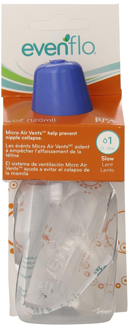 Evenflo Classic Clear Bottle without BPA, 4 Ounce...