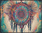 Posterizer 1 pcs- psychedelic funky hippie colorful dreamcatcher 2-Fantasy & Fiction Art-Retro Art- Living Room Bedroom Decor- unframed wall art...
