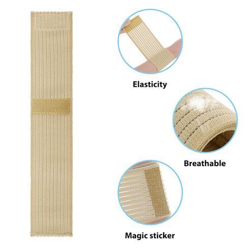 2 PCS Elastic Wrist Support Band Wrap Breathable Wrist Brace Adjustable Wrist Straps Support Relieves Wrist Pain Arthritis Tendonitis Sports Use f...