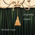 BEL AVENIR Mix Green Tassels Key Tassel with Loops Handmade Craft Charms DIY Accessories Elegant Soft Making Curtain Home Decoration (Mix Green, 2...