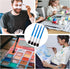 10pcs Mop Brush for Acrylic Painting, 1 Inch Oval Blending Brushes for Acrylic Painting, Paint Brushes with Wooden Handle for Acrylic Paint, Water...