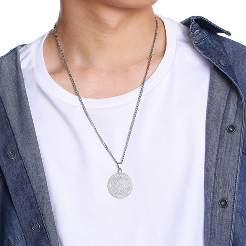 VNOX Seals of The Seven Archangels Pendant/Metatron’s Cub/Saint Michael Statement Necklace Talisman Pendant Amulet Jewelry...