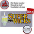 Ner Mitzvah Self Standing Cotton Wicks for Glass Oil Cup, Large Tabs, 2.5 inch Wicks, No Floater Needed, for Candle Lighting, Multipurpose (Pack o...