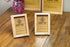 Wooden Picture Frames 8x10 Inch with Real Glass - Set of 2-100% eco Unfinished Wood - Thick Borders - Natural Wood Color for Wall mounting and Tab...