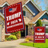 Donald Trump 2024 Take America Back Burlap Garden Flag, Small Double Sided Premium Fabric, 12" x 18"?US Election Patriotic Outdoor Decoration Bann...