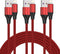 [MFi Certified Lightning Cable,3 Pack 3 Ft iPhone Charger Cable & Data Sync Fast 3 Foot Nylon Braided Cord Compatible with iPhone Xs max/xr/x/8/8 ...