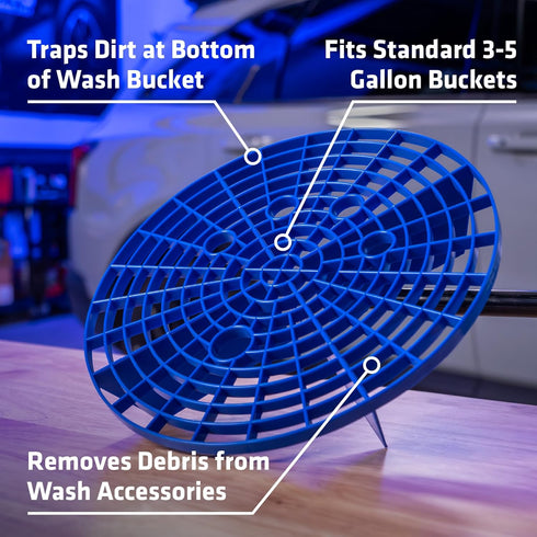 VIKING Automotive Bucket Insert Grit Trap for Car Wash and Detail Kits, Helps Remove Dirt and Debris from Microfiber, Mitts, Cloths, and Sponges, ...