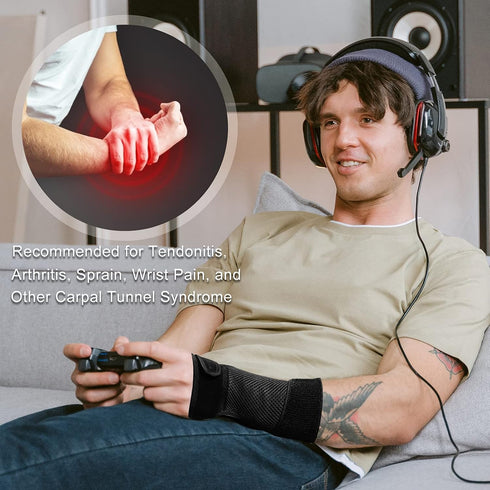 Carpal Tunnel Wrist Brace Night Support, Wrist Support Braces Right Hand with Splint for Tendonitis, Arthritis, Sprain, Carpal Tunnel Syndrome, Ca...