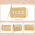 Bride Straw Clutch Purse Pearl Rhinestone Wedding Straw Handbag Women's Bohemian Wristlet Purse for Honeymoon Bridal...