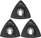 Triangle Sanding Pads for Oscillating Multitool with Universal Quick-Release - 3 Pack of 3-1/8 Inch Sander Pads for Hook & Loop Sandpaper- Caliast...