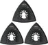 Triangle Sanding Pads for Oscillating Multitool with Universal Quick-Release - 3 Pack of 3-1/8 Inch Sander Pads for Hook & Loop Sandpaper- Caliast...
